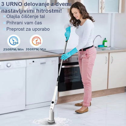 Home Scrubber™ Max- 3 urno delovanje, podaljšan ročaj in 7 nastavkov