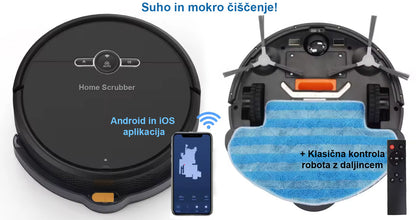 Home Scrubber™ Robot - inteligenten sesalnik s suhim in mokrim čiščenjem