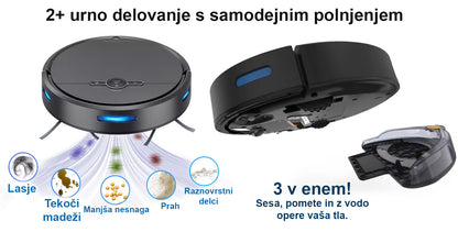 Home Scrubber™ Robot - inteligenten sesalnik s suhim in mokrim čiščenjem