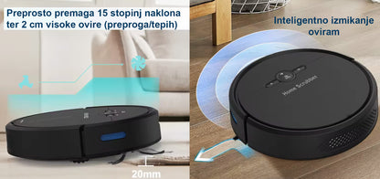 Home Scrubber™ Robot - inteligenten sesalnik s suhim in mokrim čiščenjem